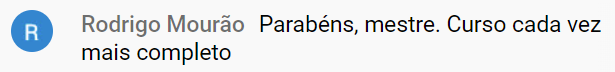 Depoimento de aluno